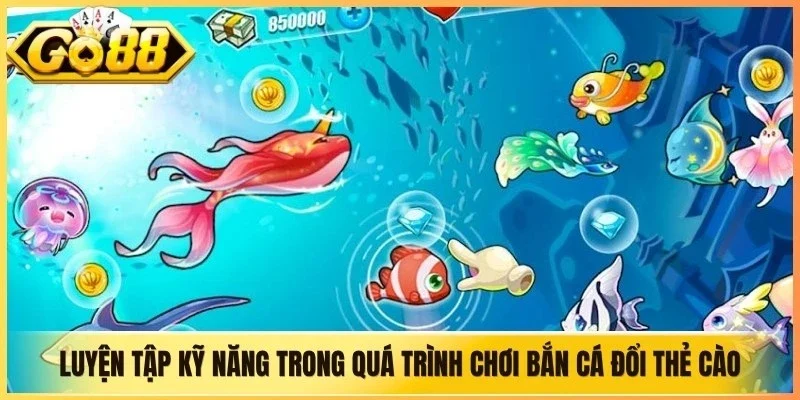 Luyện tập kỹ năng trong quá trình chơi bắn cá đổi thẻ cào
