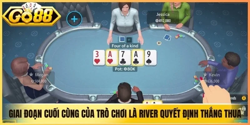 Giai đoạn cuối cùng của trò chơi là River để quyết định thắng thua